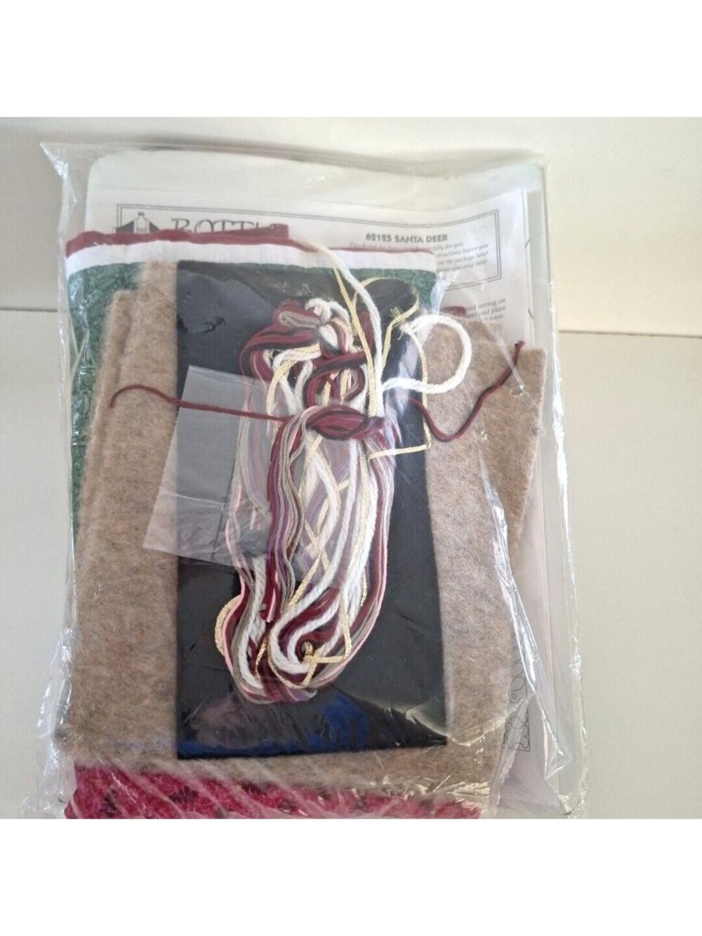 Bottle Buddies Santa Deer Dimenstions Craft Kit 13" 1997 #62125 - Picture 6 of 7